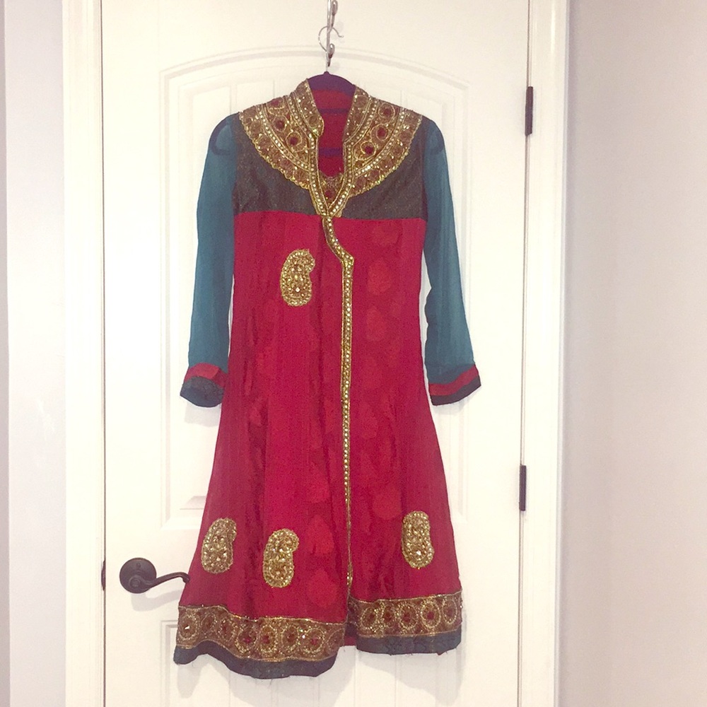 Indian Pakistani anarkali style outfit